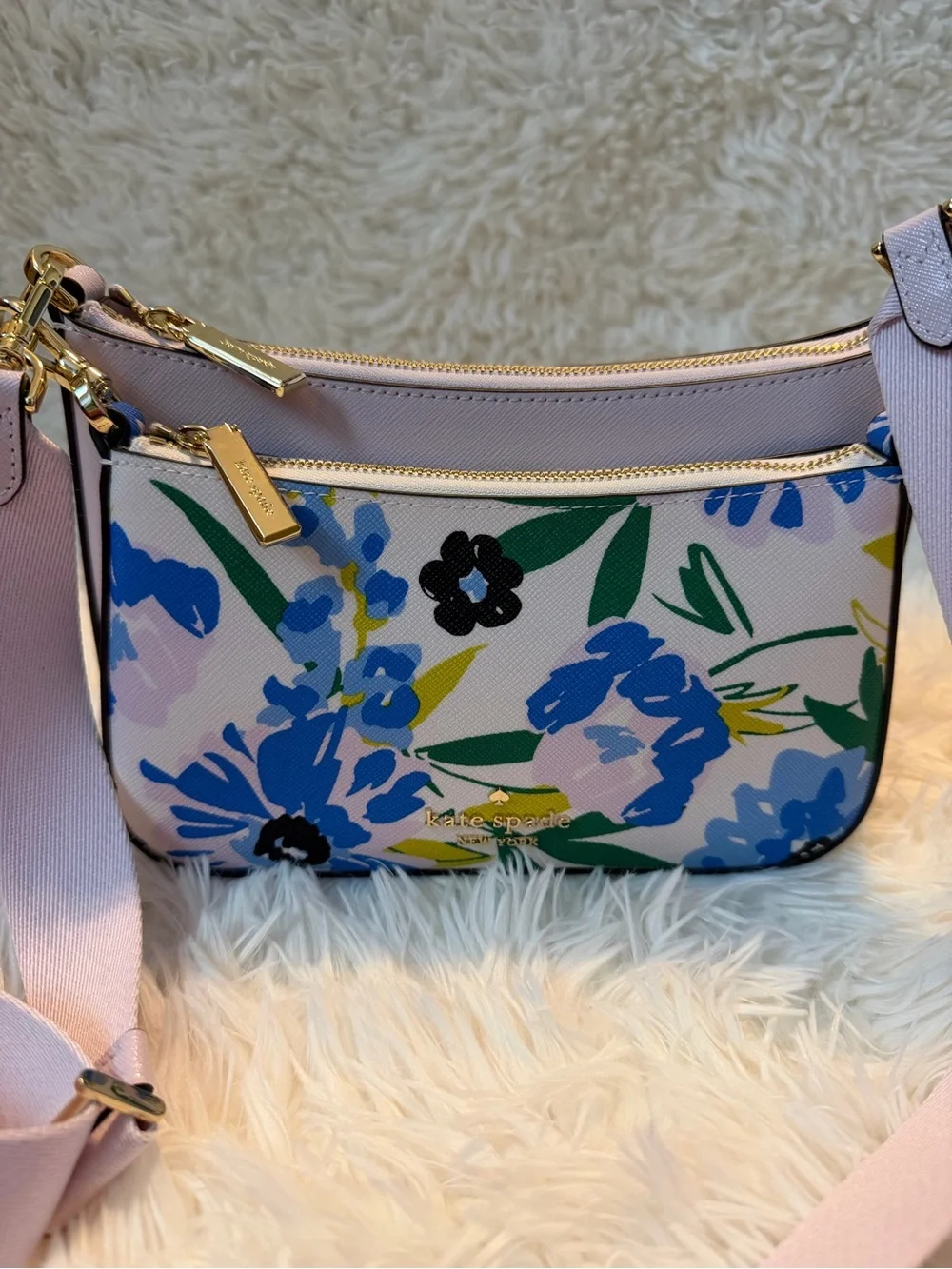 Kate Spade Festival Floral Duo Crossbody Cream/Multicolor - Picture 9 of 13